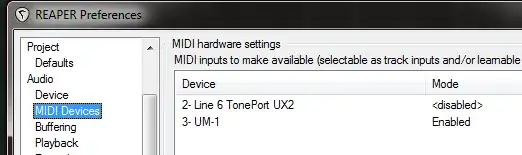 Enable MIDI in