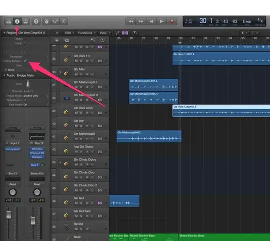 Check the "follow tempo" checkbox.