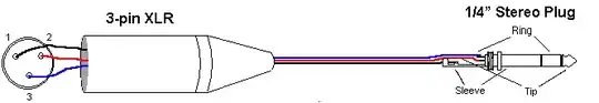 XLR to TRS