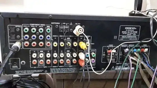 back side of the amplifier