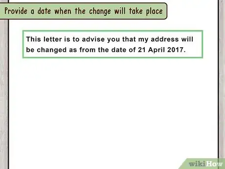 Image titled Write a Letter for Change of Address Step 7