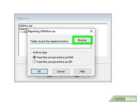 Image titled Use Winrar to Fix Corrupted RAR and ZIP Archives Step 6