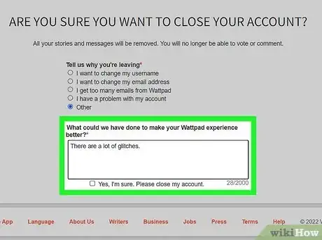 Image titled Delete Wattpad Account Step 5