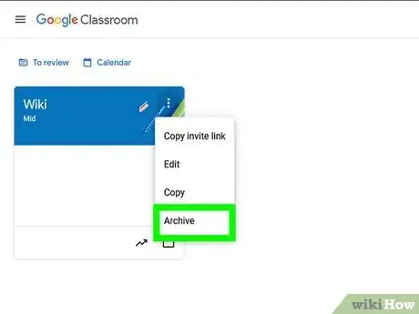 Image titled Archive a Google Classroom Step 8