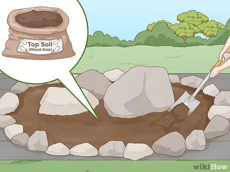 Image titled Build a Rock Garden with Weed Prevention Step 8