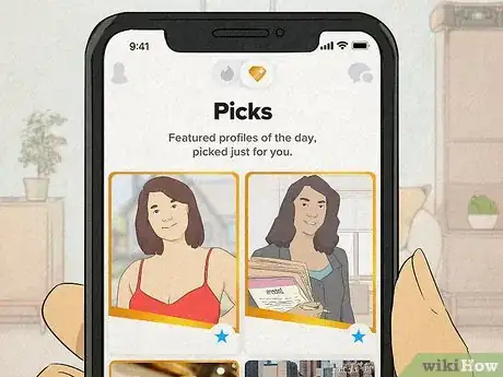 Image titled How Do You Know if You Are a Top Pick on Tinder Step 1