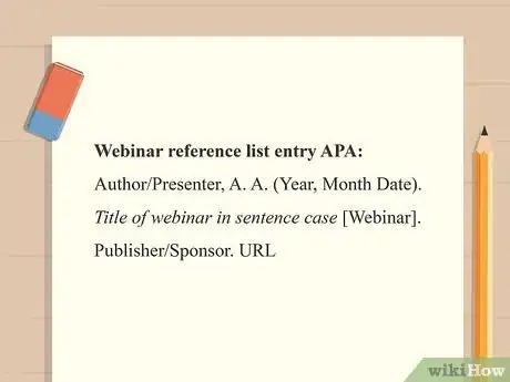 Image titled Cite a Webinar in APA Step 1