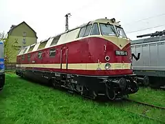 Government train locomotive 118&nbsp;552 at the Dresden Steam Locomotive Festival 2016