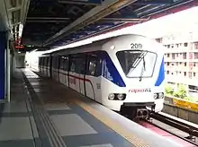 Rapid KL at Kelana Jaya LRT station in Kuala Lumpur, Malaysia