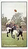 1908 Sniders & Abrahams Standard Cigarettes "Incidents in Play" featuring Carlton playing Collingwood.
