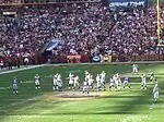 The Giants on offense at Washington