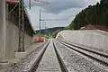 Unteroberndorf, support wall (July&nbsp;2016)