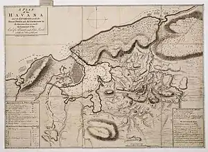 British forces under the command of the Earl of Albemarle, and Sr George Pocock, 13 Aug: 1762