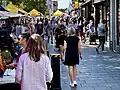 Shoppers and traders at St Albans Market.