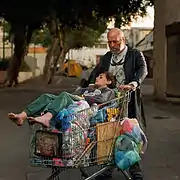 Untitled (Abraham and Isaac), from series "Biblical Stories", 100 x 100 / 140 x 140&nbsp;cm., 2004.