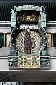 Ankeruhr&nbsp;[de] clock by Franz Matsch (1911-1914)