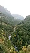 Entrance to the Ordesa Valley, Arazas river