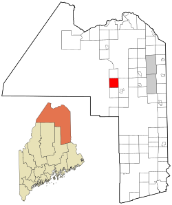 Location of Nashville Plantation, Maine