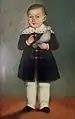 Boy with a pigeon, 1852.