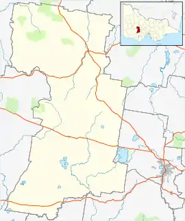 Waterloo is located in Pyrenees Shire