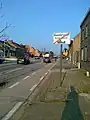 Town sign: no speed limit of 50&nbsp;km/h any more in Bambrugge