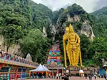 Lord Murugan Statue, Batu Caves, Malaysia, 140 feet (42.7&nbsp;m).