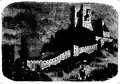 Historical sketch depicting the Citadel of Deva from the Swedish-language encyclopedia Nordisk familjebok.
