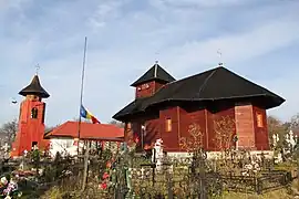 Wooden church in Corni