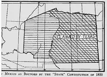 Image 22New Mexico proposed boundary before Compromise of 1850 (from History of New Mexico)