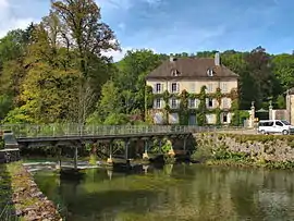 The river Ain in Bourg de Sirod