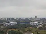 Aerial view of the center