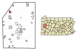 Location in Butler County, Pennsylvania