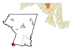 Location in Carroll County