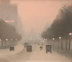 Evening, St Kilda Road, 1930, Art Gallery of New South Wales