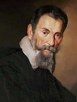 Detail from a portrait of Monteverdi by Strozzi, c. 1630