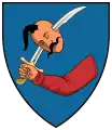 Arms of the Balogh family from Mezőcsávás, Hungary