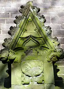 Detail of stone church exterior