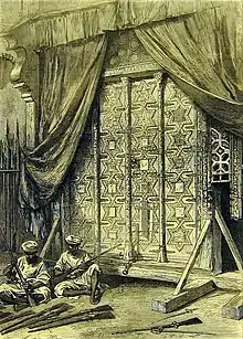The Gates from the tomb of Mahmud of Ghazni, taken to the Somnath temple