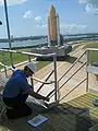 Jake Maule performs microbial survey of Pad 39A (August 4, 2009).