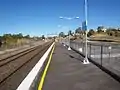 End of platform 1