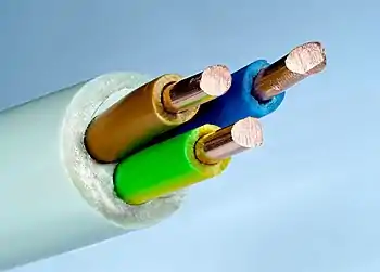 Stacked image of 3 × 2.5&nbsp;mm electric wires