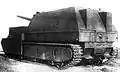 Enhanced armored SU-14-1 in trial at Kubinka, 1940