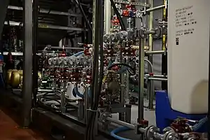 One of two Field Deployable Hydrolysis Systems  installed on the MV&nbsp;Cape Ray&nbsp;(T-AKR-9679)