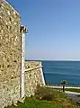 West side wall.