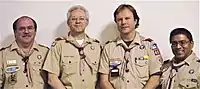 Image 10Four American Wood Badgers with insignia (from Wood Badge)