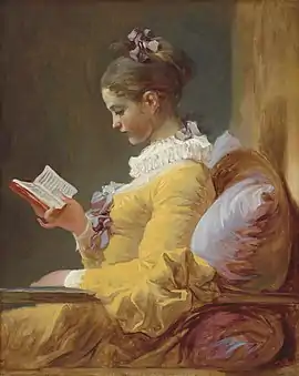 Jean-Honoré Fragonard, A Young Girl Reading, c. 1776