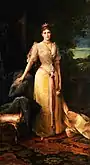 Friedrich August von Kaulbach -  Portrait of Grand Duchess Elisabeth Feodorovna, 19th century