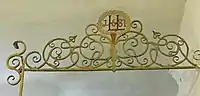 stair railing (1687), inside the house