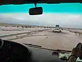 After heavy rain, the highway was closed for three days (June, 2013)