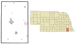 Location of Virginia, Nebraska